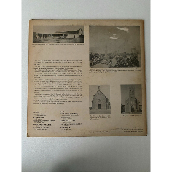 La Rondalla De San Juan Canta Hymnos Que Nos Gusta Cantar LPVG Vinyl - Picture 2 of 7